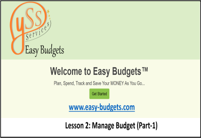 Manage Budgets in Easy Budgets Application